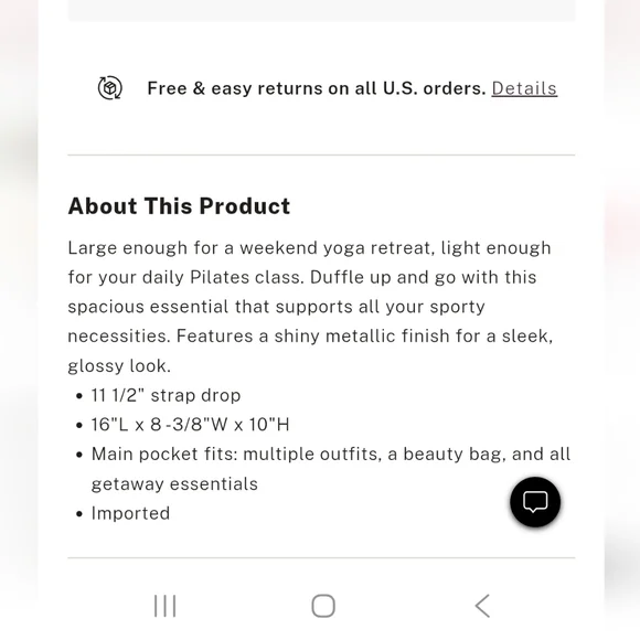 NWT! Victoria's Secret Large Pink Travel Duffle Bag - Picture 12 of 12